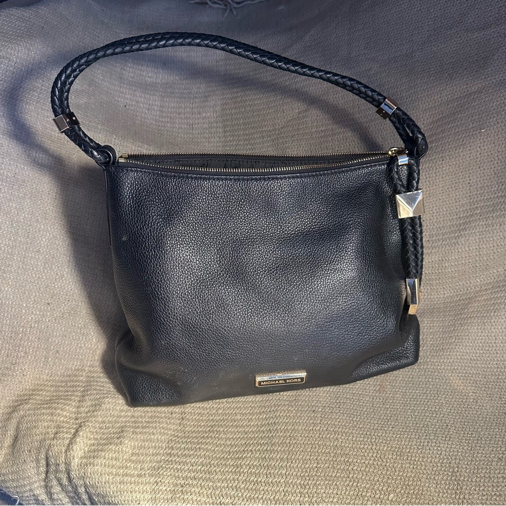Michael Kors Lexington Large Pebbled Leather Crossbody Bag: Black 32F9GNDC3L